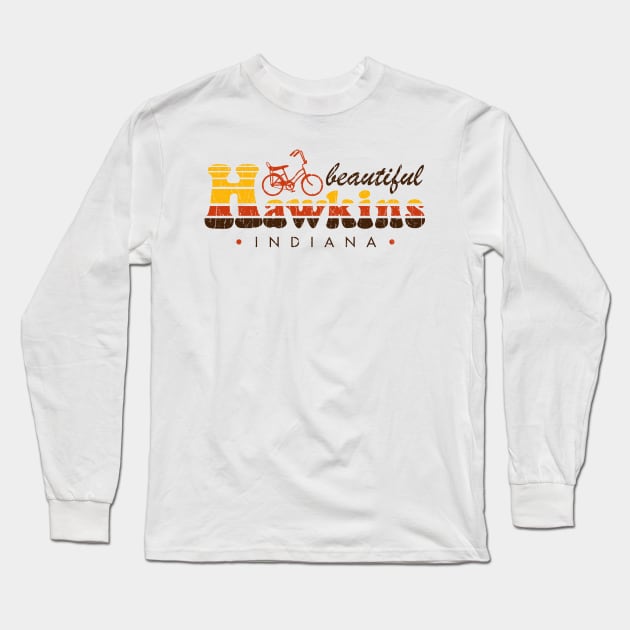 From the Hawkins Tourism Board Long Sleeve T-Shirt by RisaRocksIt